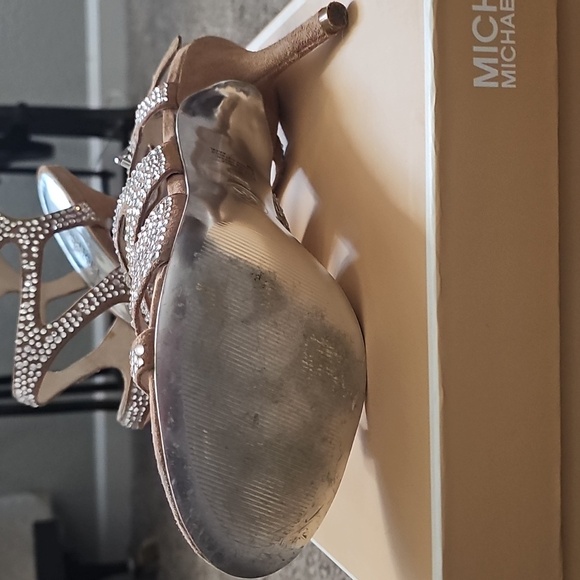 Michael Kors Sparkling Tan Heels \
